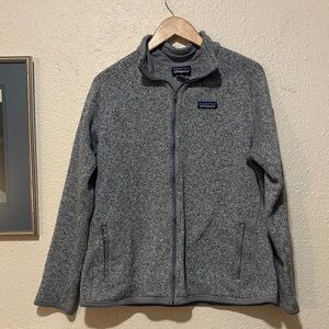 Patagonia Heather Gray Zip-Up Fleece